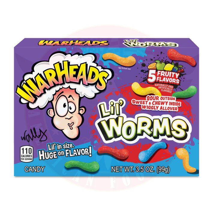 Warheads Lil' Worms 99g