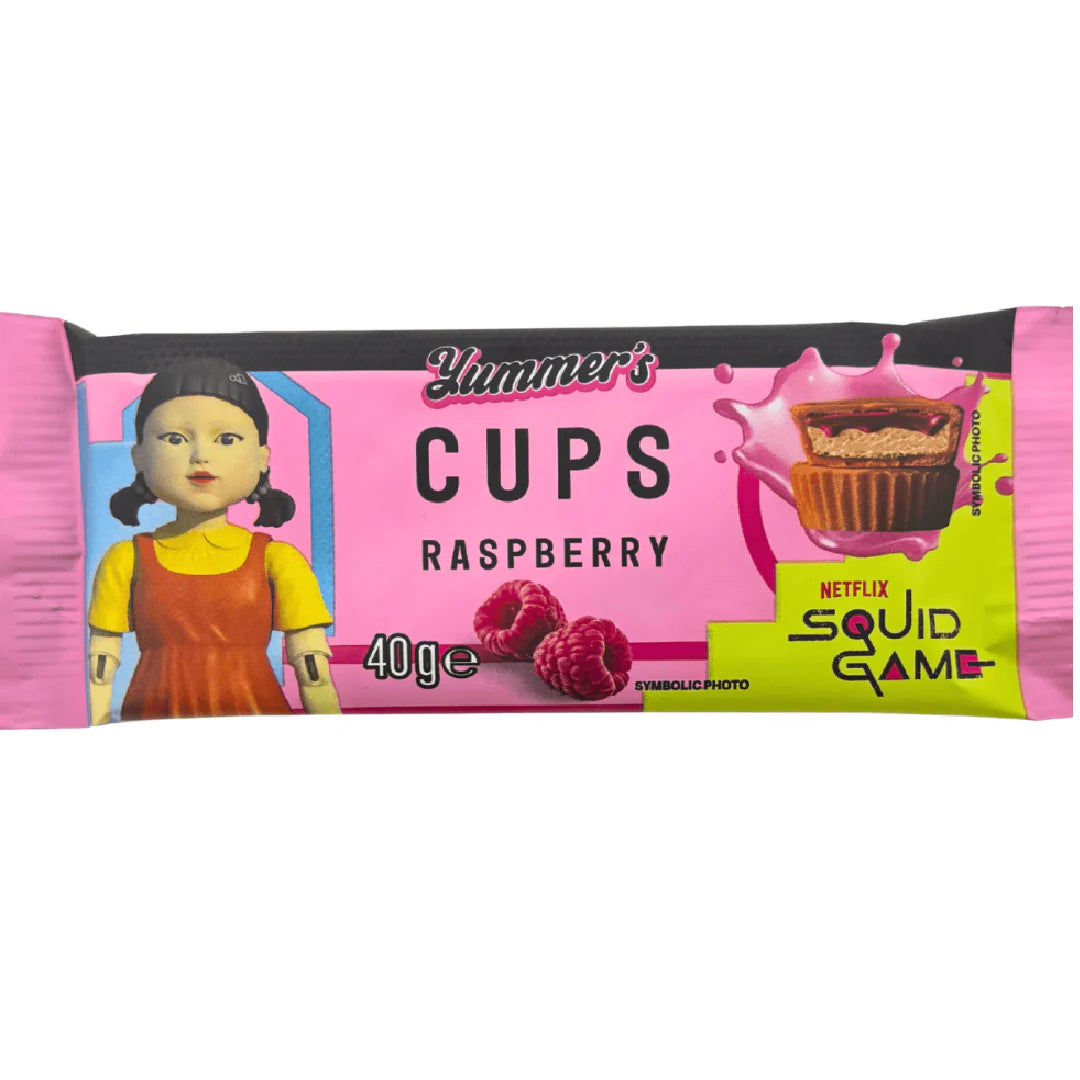 Yummers Squid Game Peanut Cream & Raspberry Cups 40g