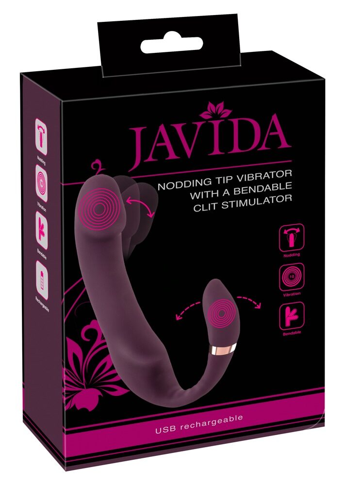 Javida Bendable Nodding Tip Vibrator mit biegsamem Klitorisstimulator&nbsp;