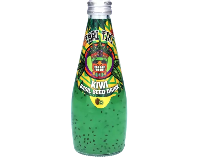 Thai Tiki Kiwi Basilikumsamengetränk Basil Seed Drink 290ml