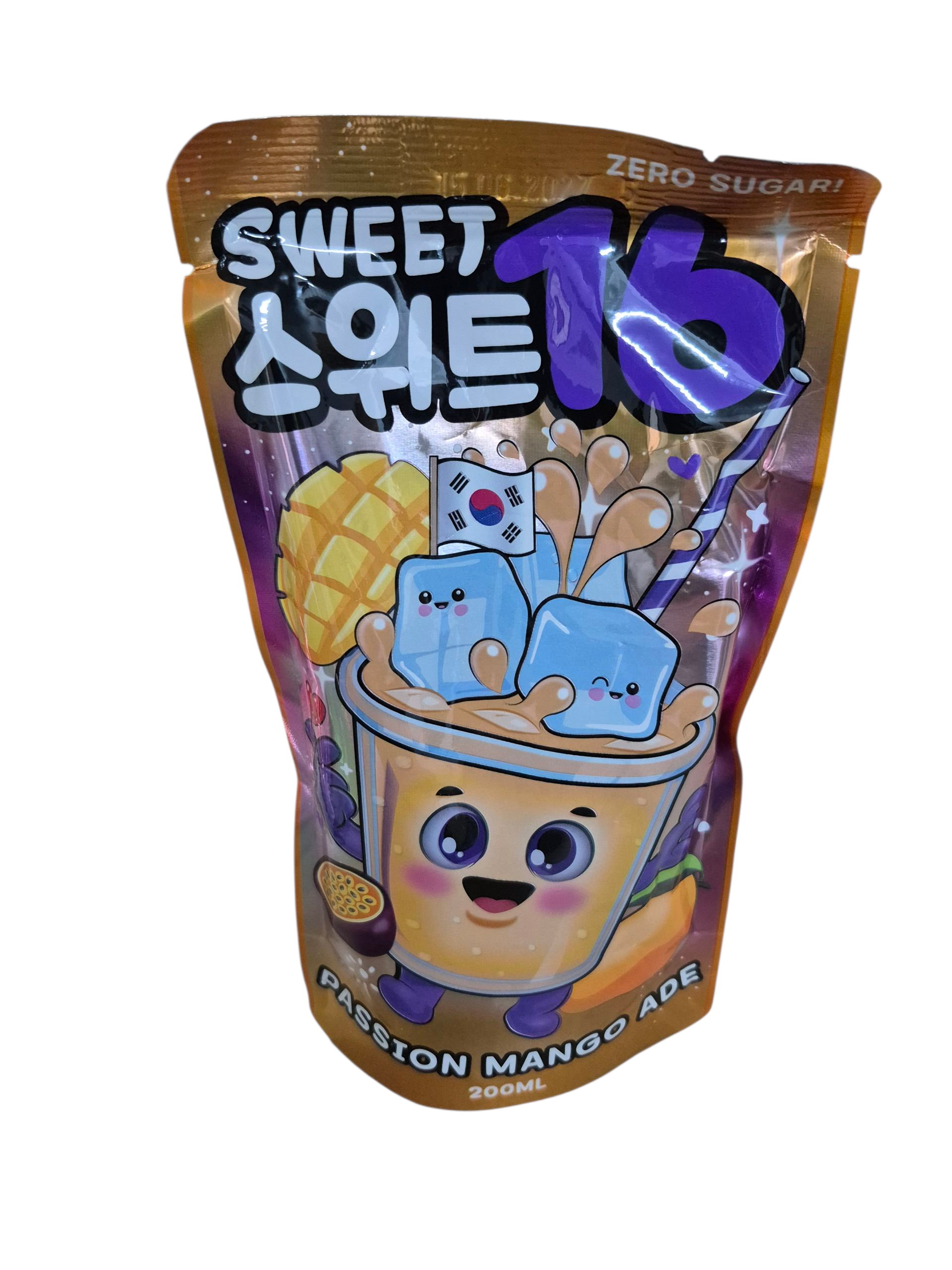 Sweet16 - Passion Mango Ade Zero Zucker 200ml