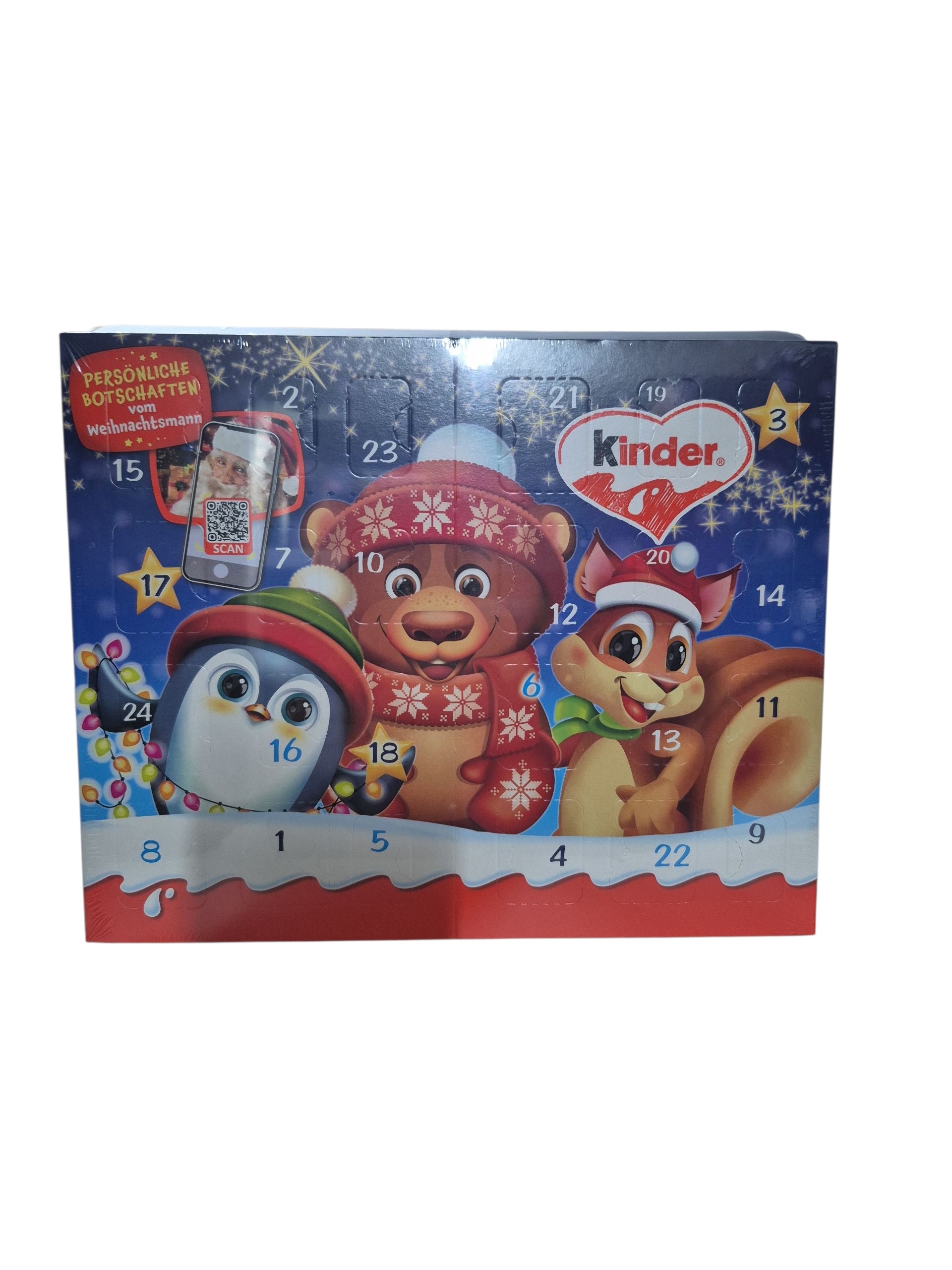 Kinder Mix Tisch Adventskalender mit Vollmilchschokolade 113g