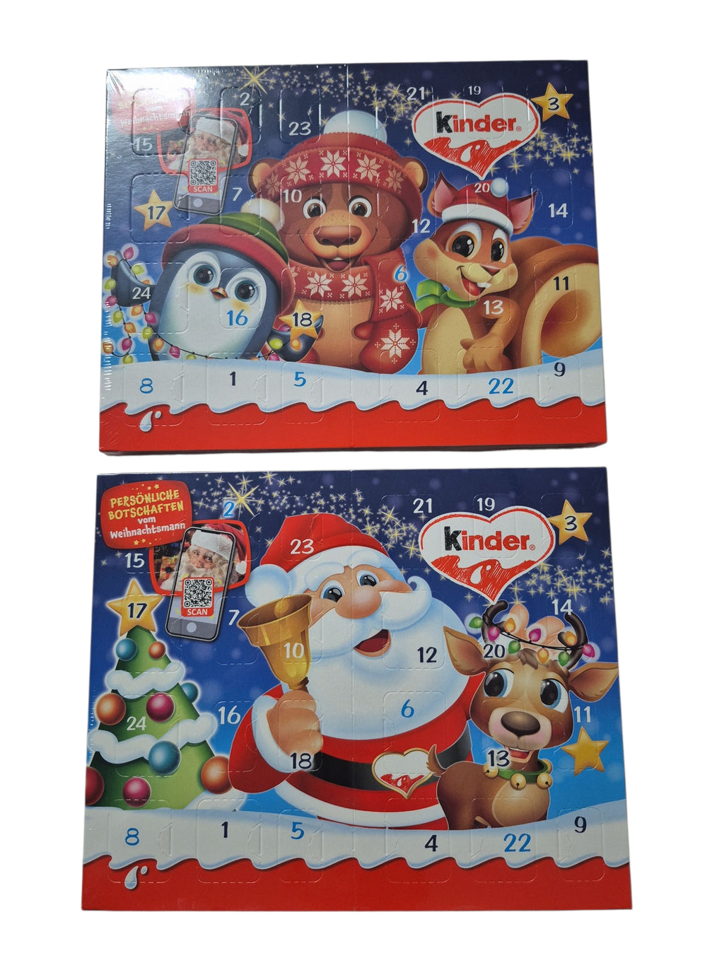 Kinder Mix Tisch Adventskalender mit Vollmilchschokolade 113g