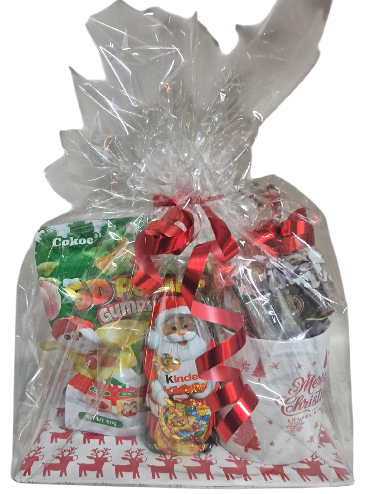 Weihnachtstasse mit Lebkuchen, Nikolaus und 5d Cokoc Peelable Gummies