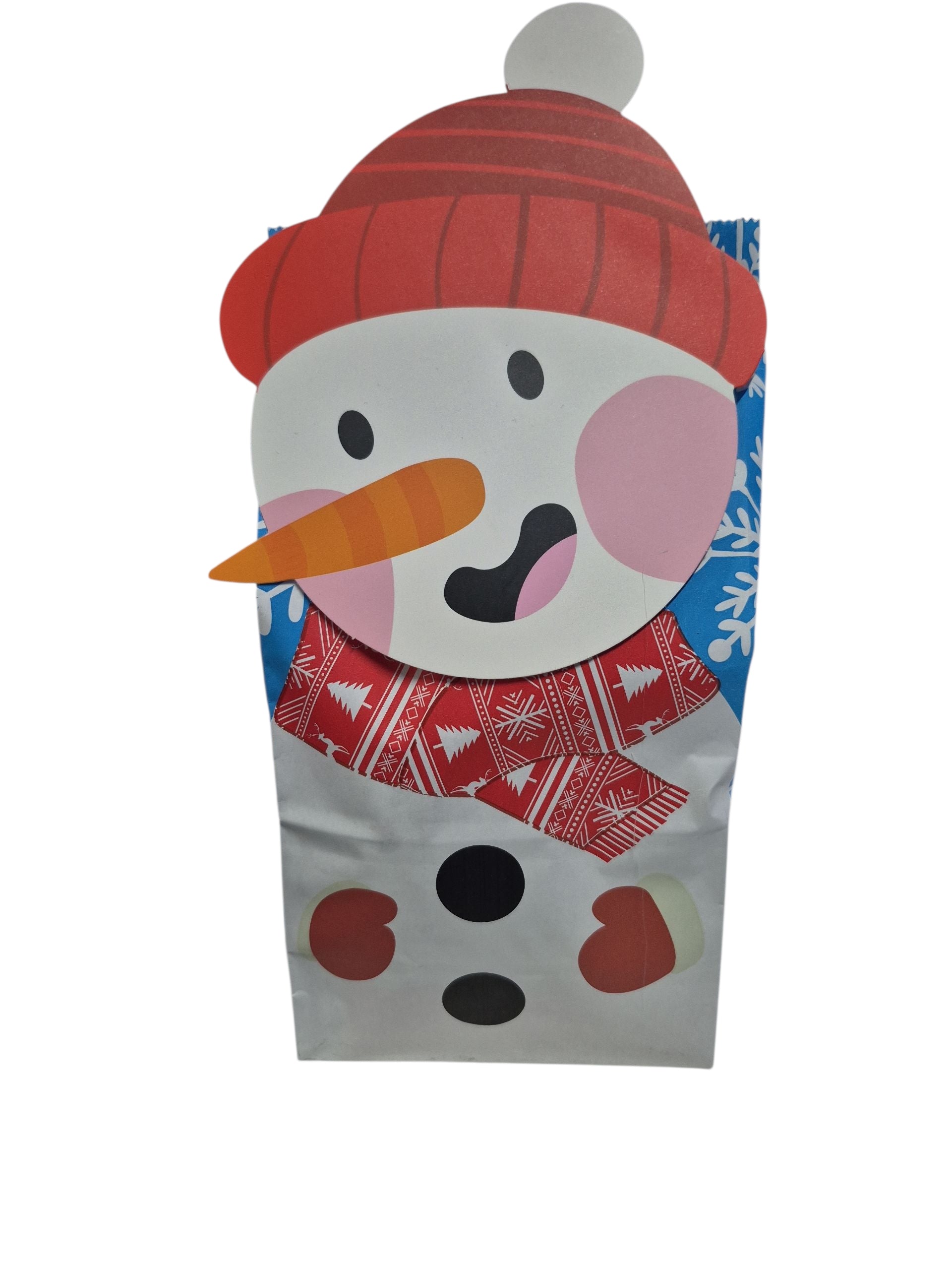 Nikolaus Tüte gefüllt mit Nikolaus, Weihnachts Peeling, Kindercreamy und Kinder Schokobons Crispy