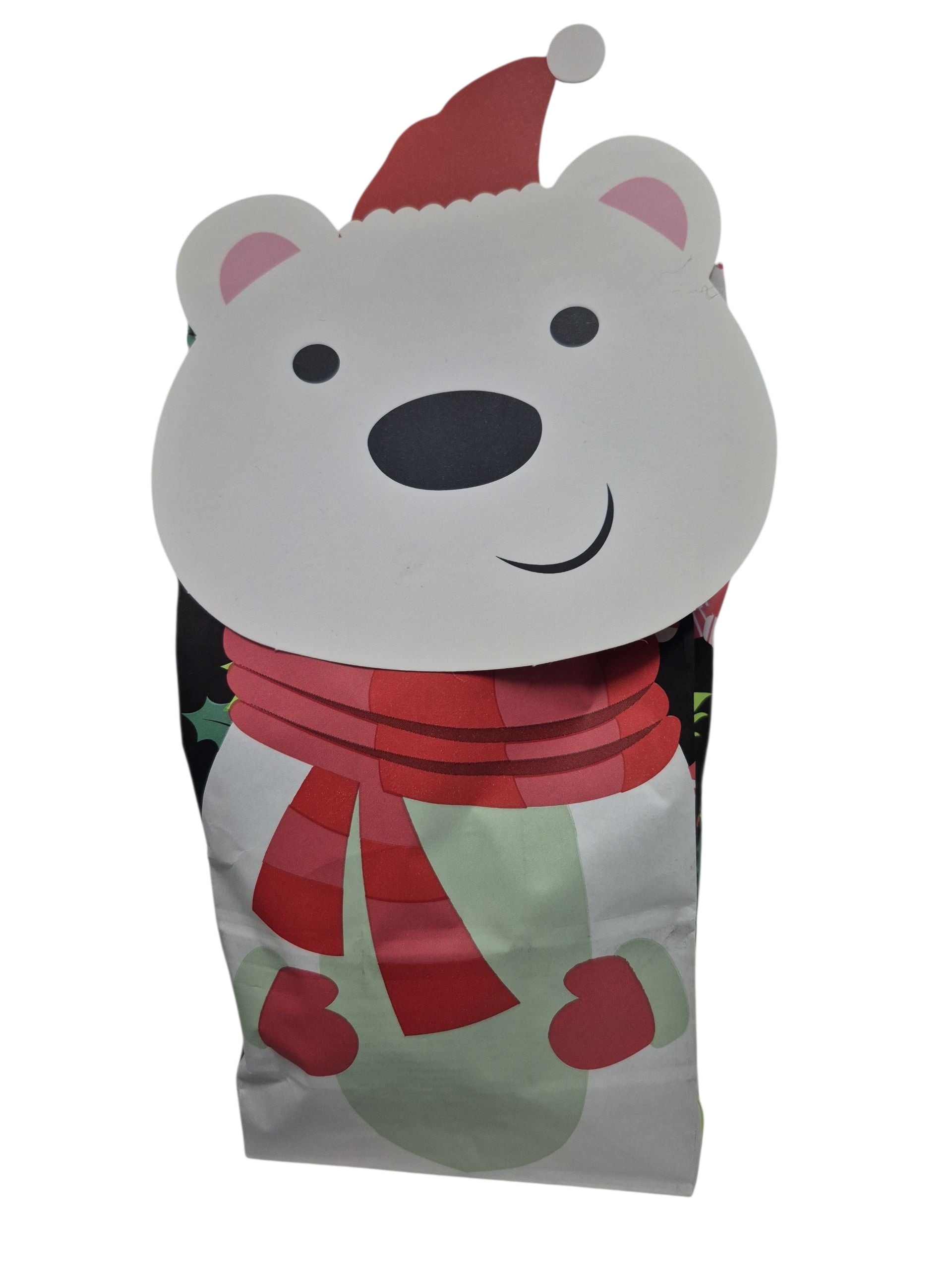 Nikolaus Tüte gefüllt mit Nikolaus, Weihnachts Peeling, Kindercreamy und Kinder Schokobons Crispy