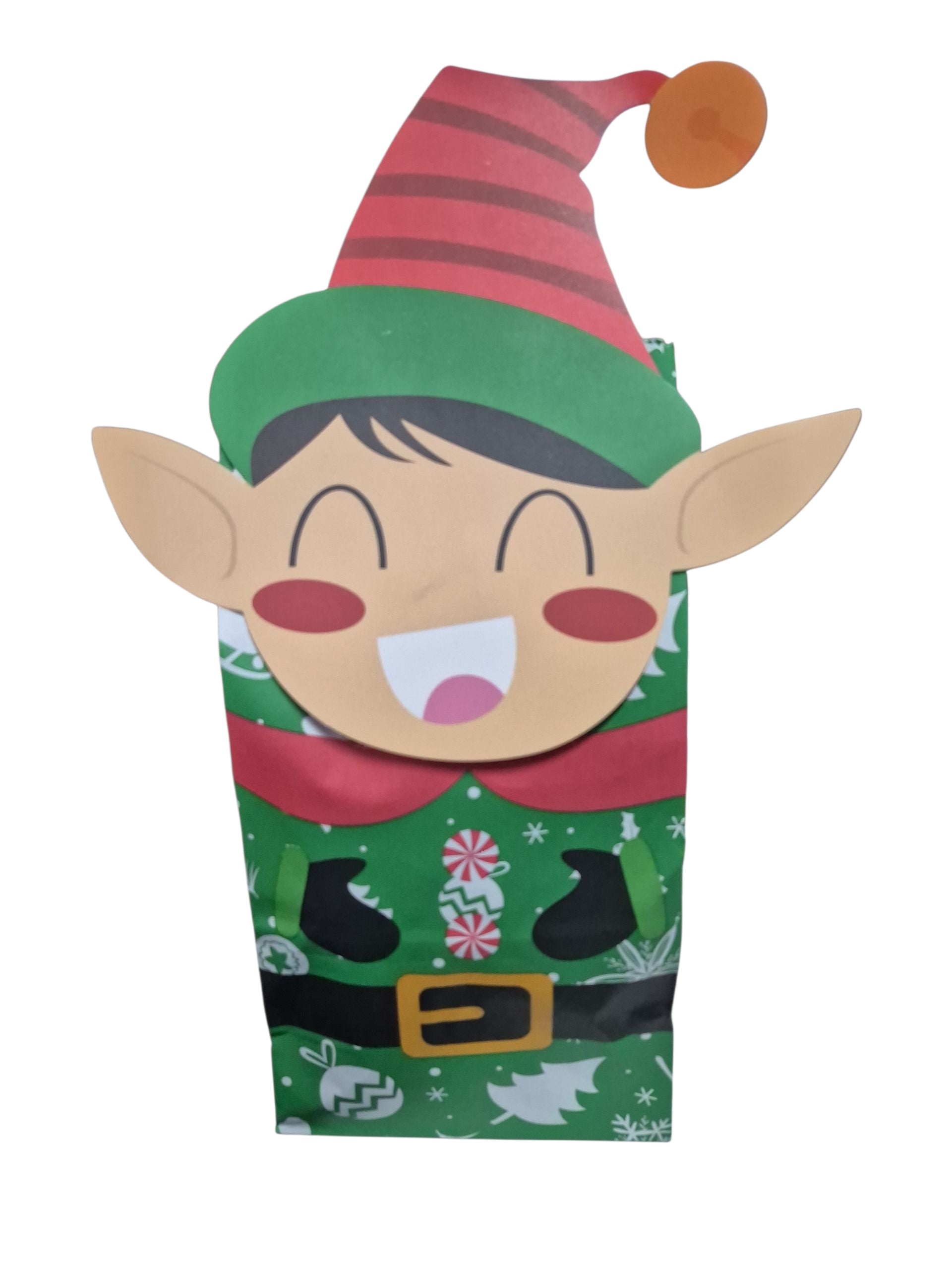 Nikolaus Tüte gefüllt mit Nikolaus, Weihnachts Peeling, Kindercreamy und Kinder Schokobons Crispy