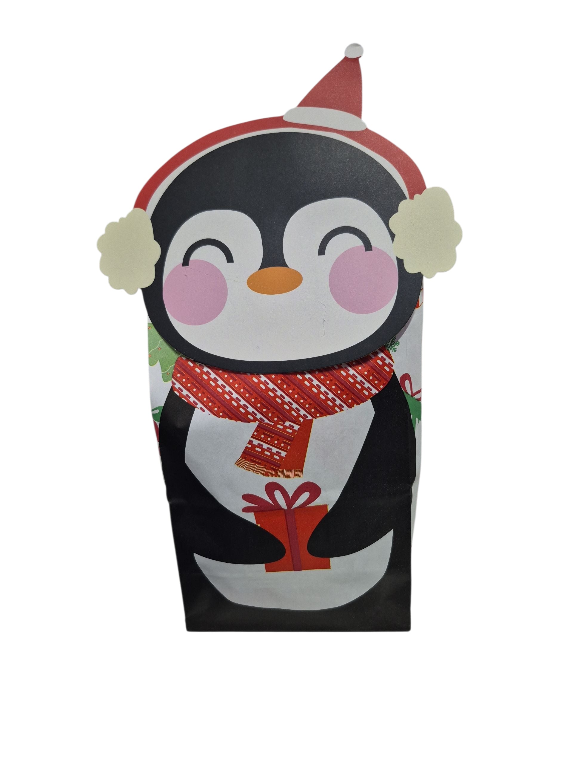 Nikolaus Tüte gefüllt mit Nikolaus, Weihnachts Peeling, Kindercreamy und Kinder Schokobons Crispy