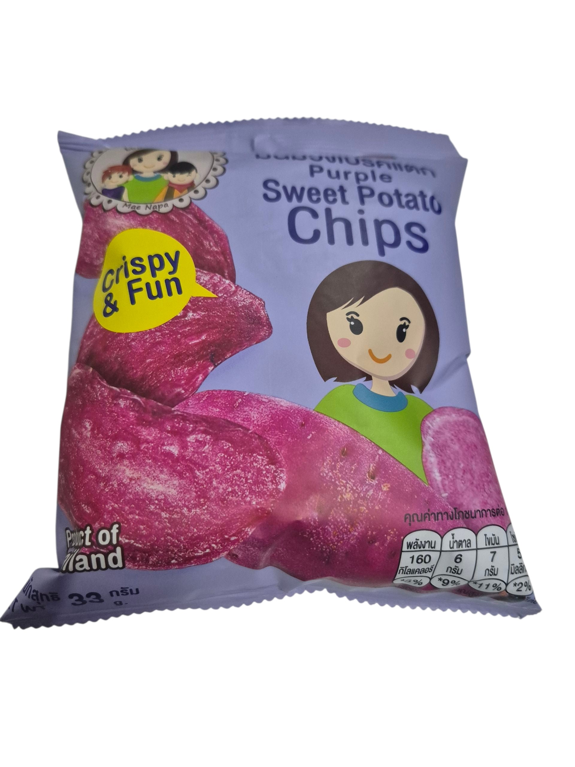 Mae Napa Crispy and Fun Purple Sweet Potato Chips 33g