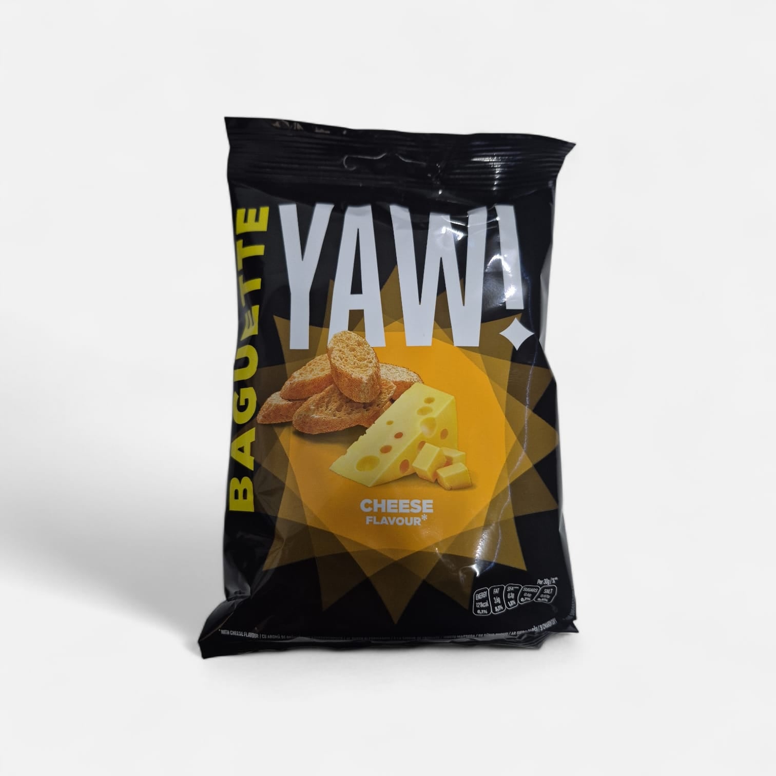 YAW! Cheese, Barbecue, Sour Cream, Pizza, Tomato, Bacon, Wasabi, Salami 50g