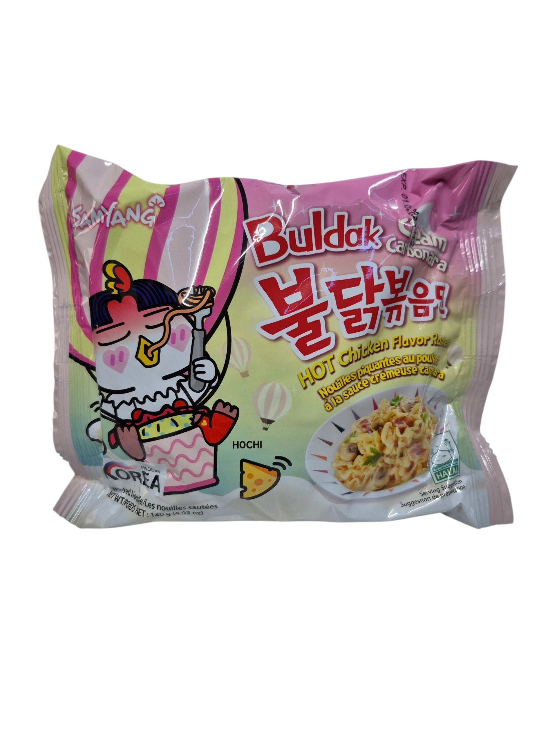 Samyang Buldak Cream Carbonara Hot Chicken Flavor Ramen 140g