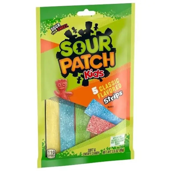 SOUR PATCH KIDS ASSORTED SOFT CANDY STRIPS BAG 99g