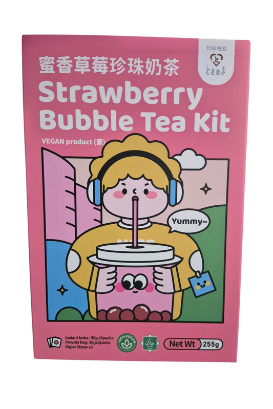 Tokimeki Strawberry Bubble Tea Kit 255g