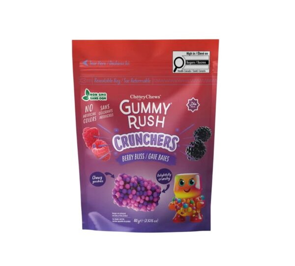 Gummy Rush Crunchers Berry Bliss 80 g (HALAL) MHD:03.07.2027