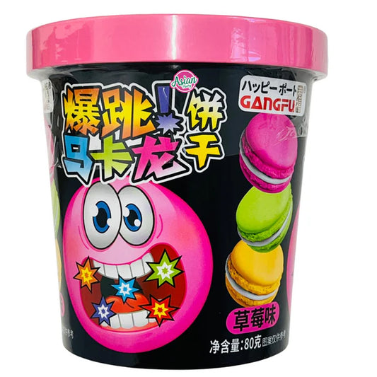 Gangfu Popping Macarons Erdbeere 80g