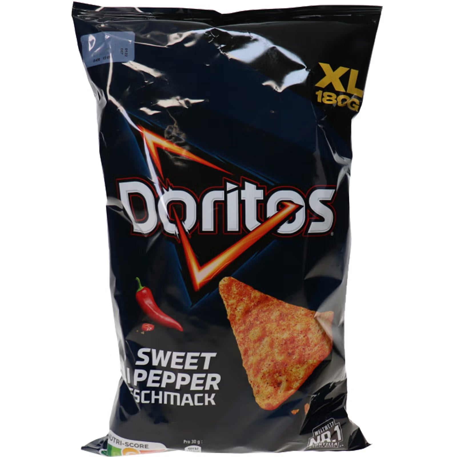 Tortillachips Sweet Chili Pepper MHD:14.09.2025