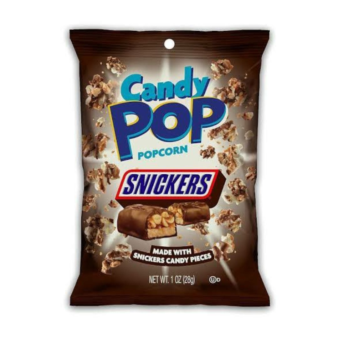 CANDY POP POPCORN SNICKERS 28g /Amerikanische Süßigkeiten, USA