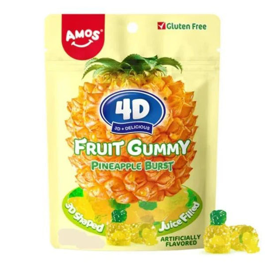 Amos Peelerz Pineapple Brust Gummy tropisches Fruchtgummi 65g