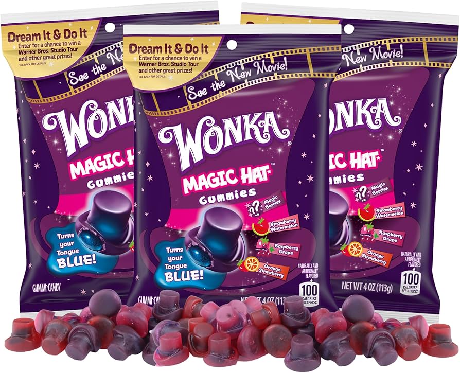 Wonka Magic Hat Gummies 3x 113g