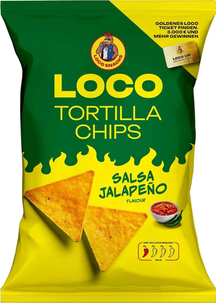 Loco Tortilla Chips - Salsa Jalapeno 100g