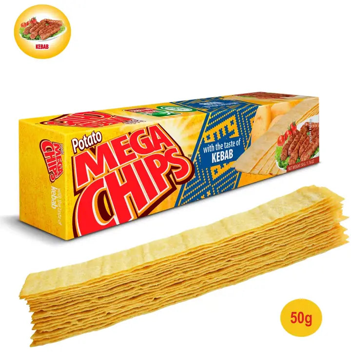Kebab Potato Mega Chips 50g