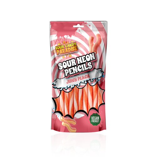 Candy Paradise Sour Neon Pencils Juicy Peach 130g
