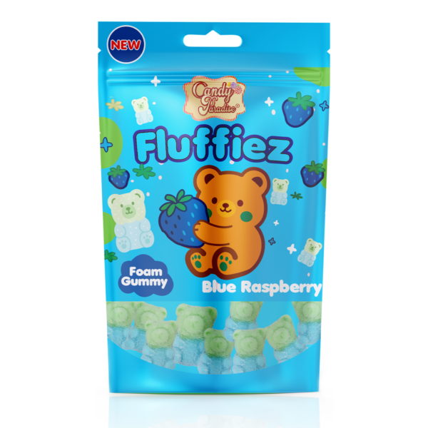 Candy Paradise Fluffiez Blue Raspberry Foam Gummy 100g