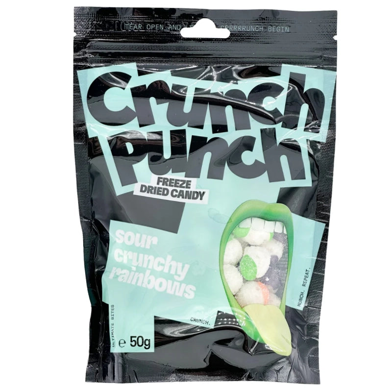 Crunch Punch Freeze Dried Candy Sour Crunchy Rainbows 50 g