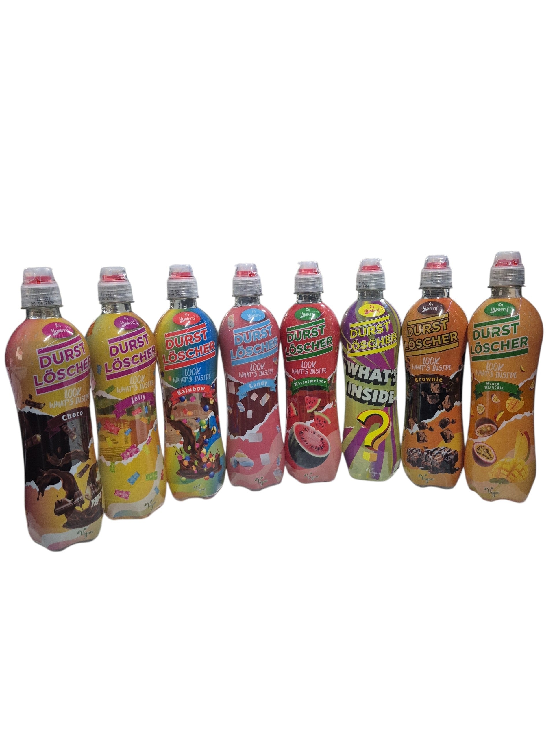 ACR - Durstlöscher Bundle. 8x500ml. Choco, Jelli, Raibow, Candy, Wassermelone, Mystery, Brownie und Mango Maracuja.
