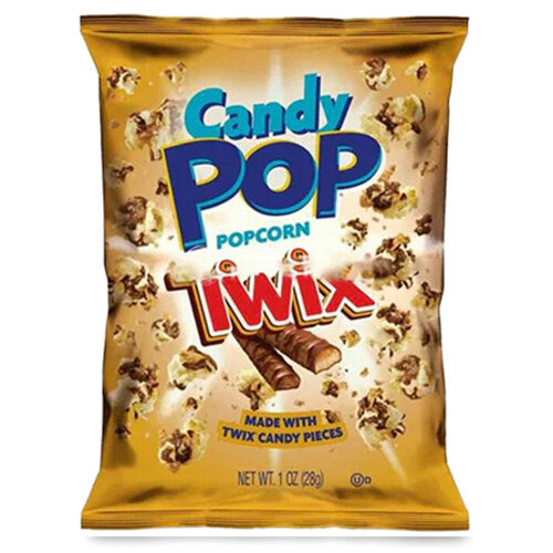 Candy Pop | Twix Popcorn 28g, amerikanische Süßigkeiten, USA