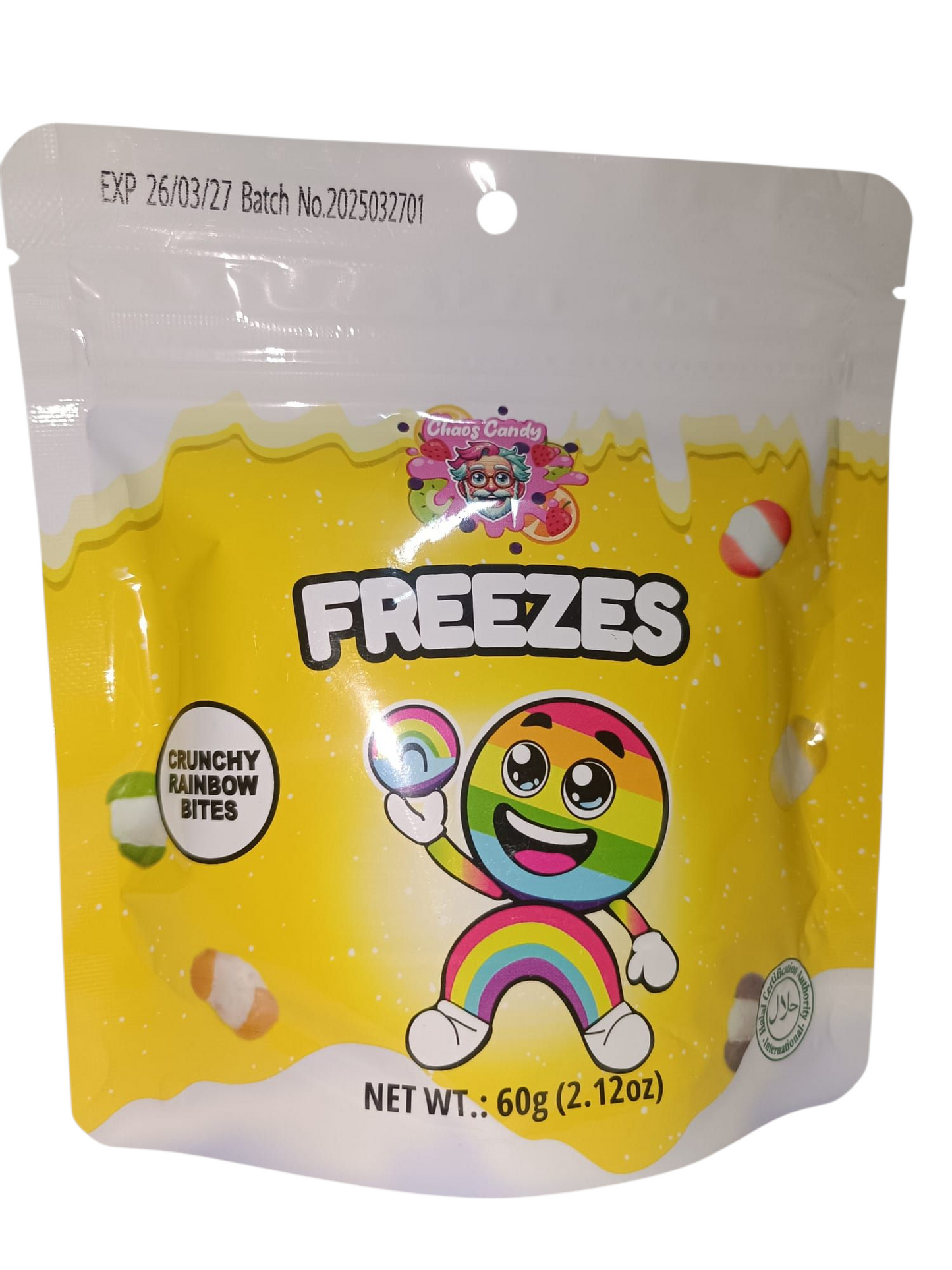 Freezes Crunchy  Rainbow Bites 60g