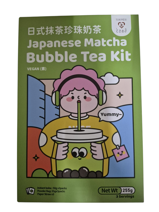 Tokimeki Japanese Matcha Bubble Tea Kit 255g
