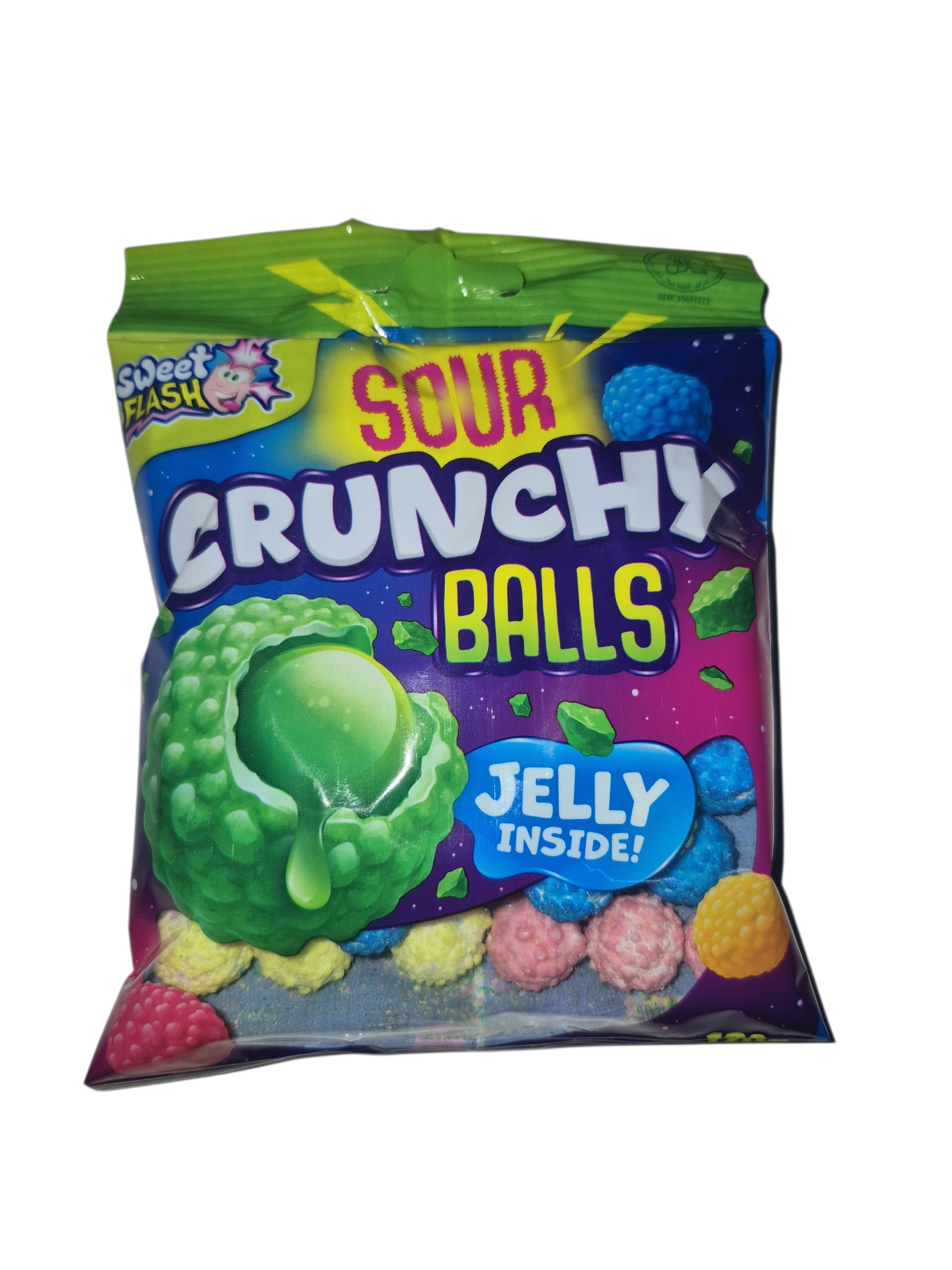 Sweet Flash Sour Crunchy Balls Jelly Inside 120 g