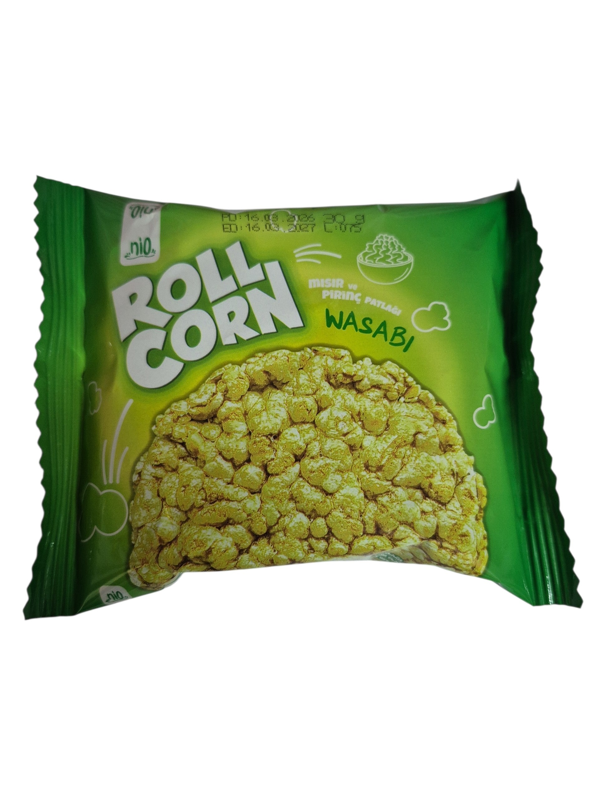 Nio Roll Corn Wasabi 30g