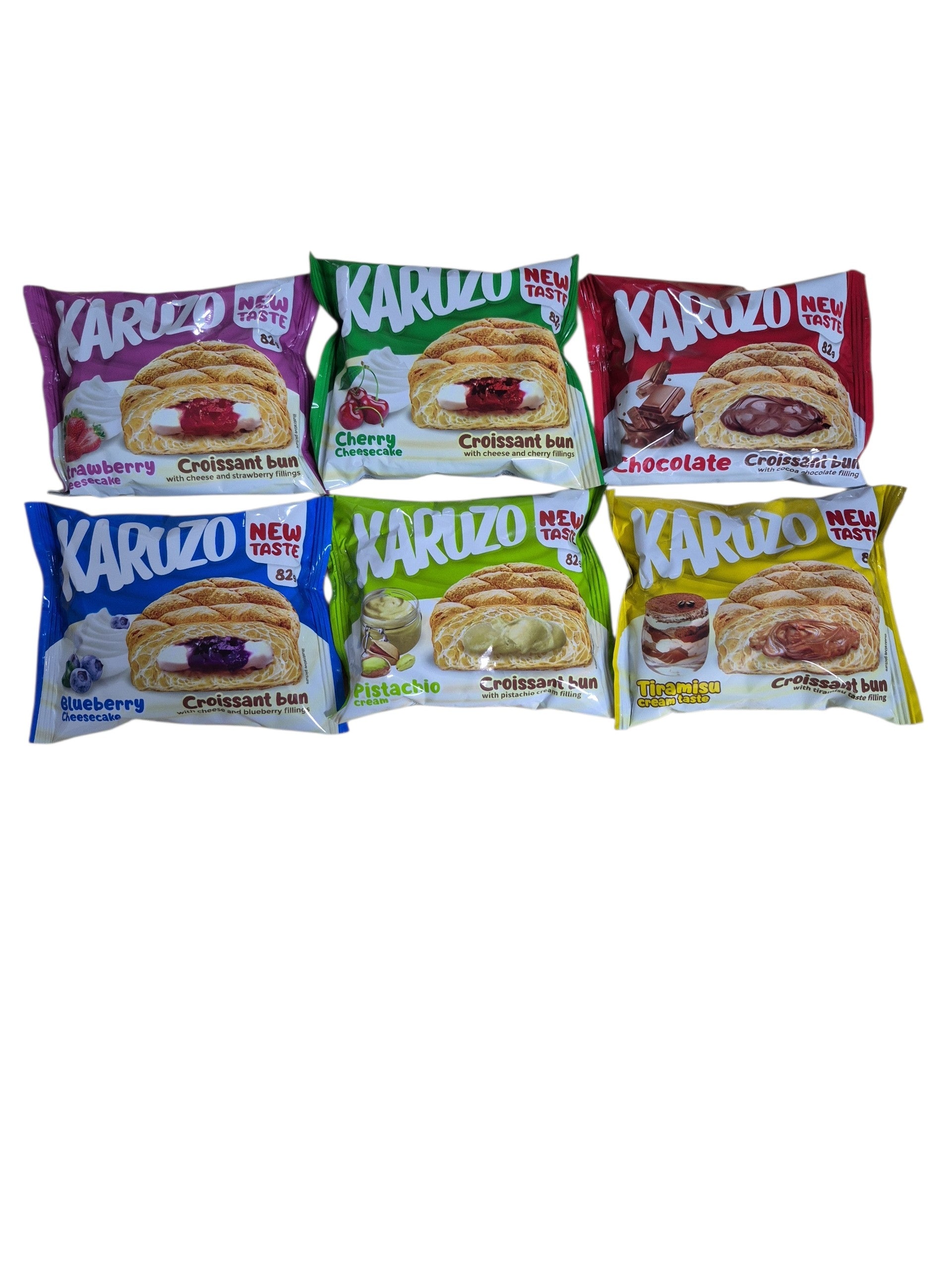 Karuzo Croissant verschiedene Sorten Bundle 6x82g