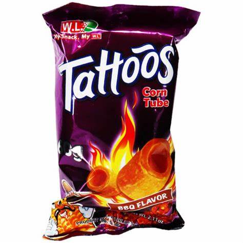 Tattoos Mais Tube BBQ Geschmack 60g