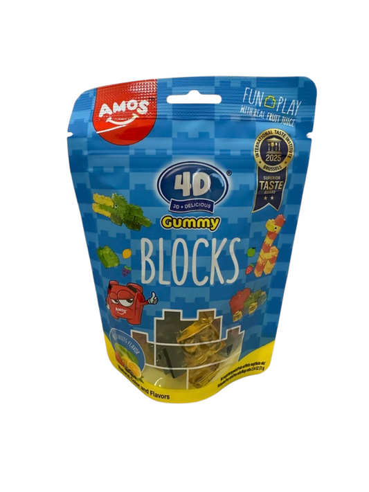 Amos 4D Gummy Blocks - Fruchtgummi 72g