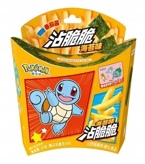 YIZHI POKEMON SCHIGGY KNUSPRIGE POMMES MIT ALGEN POMMES FRITES MIT ALGENGESCHMACK +Ketchup 25g