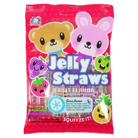 ABC Jelly Straws Fruit Flavor 300g - Bear & Bunny