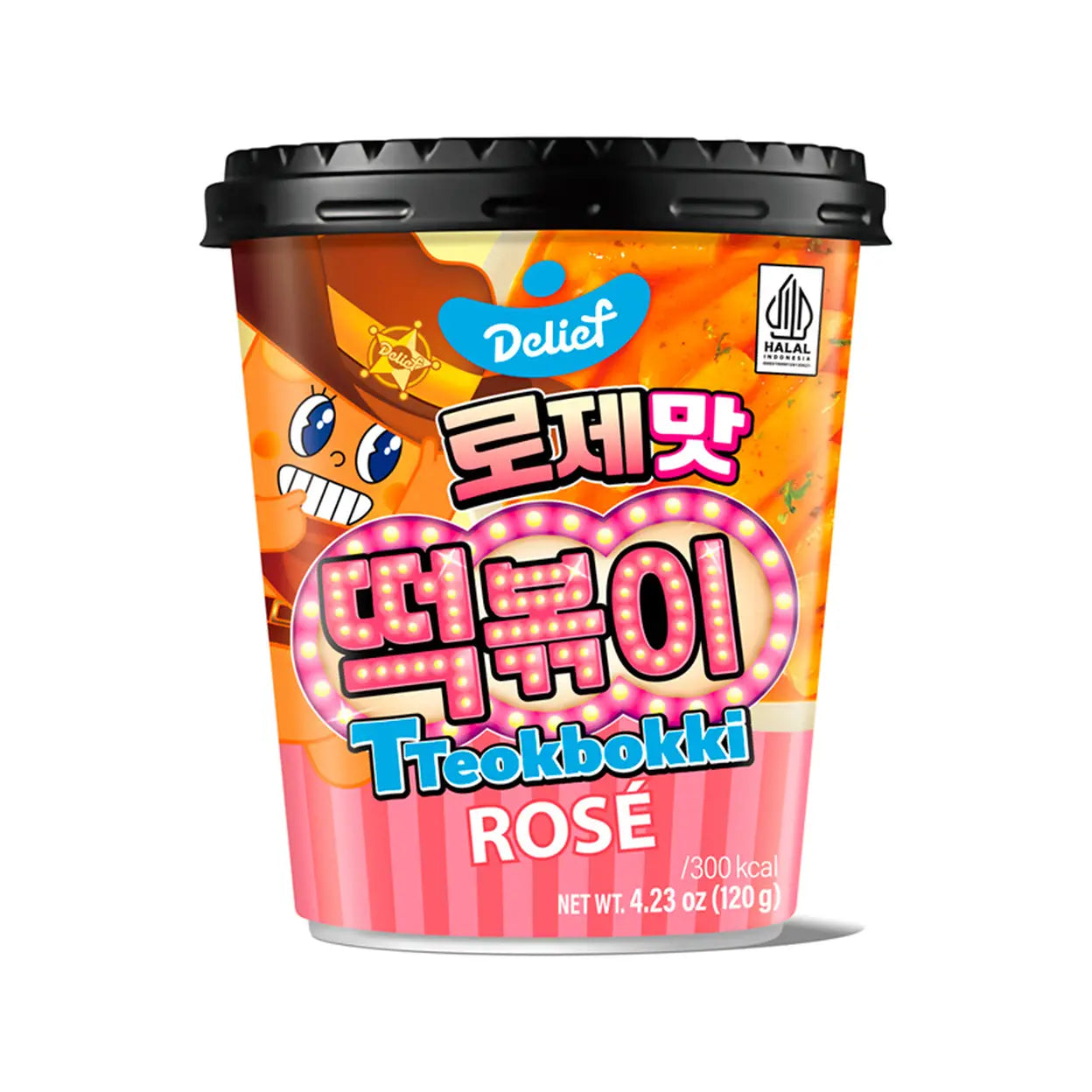 Delief Tteokbokki Becher Rose HALAL 120g MHD:29.09.2026