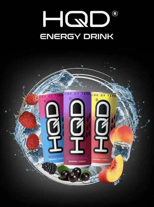 HQD Energy Drink in 3 Verschiedenen Sorten