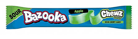 Bazooka Chew Bar Sour Apple 14g