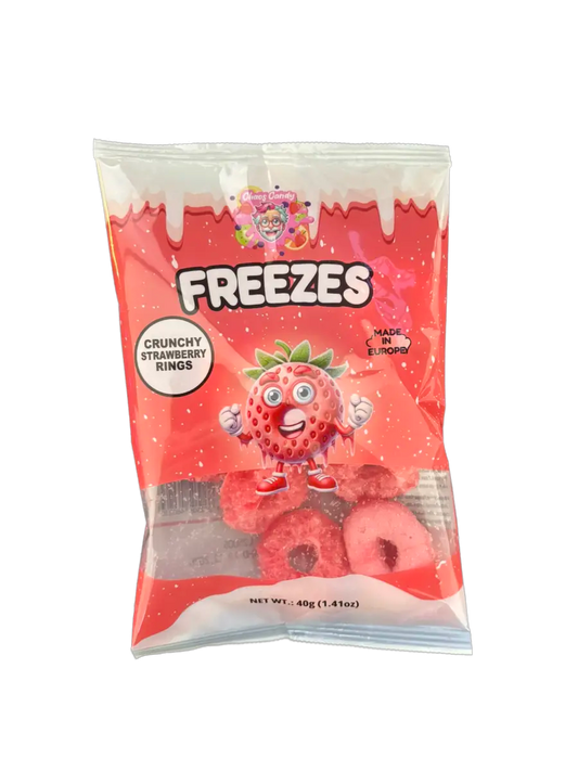 Chaos Candy | Freeze Dried Candy Crunchy Strawberry Rings • 40g MHD:12.2026