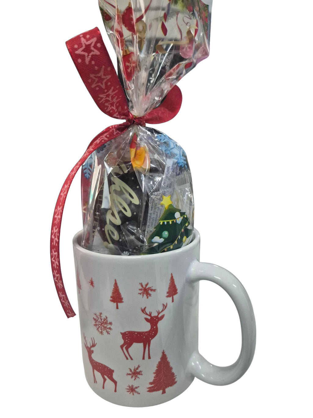 Weihnachtstasse mit Füllung 90gr.  Besondere Weihnachtstasse.