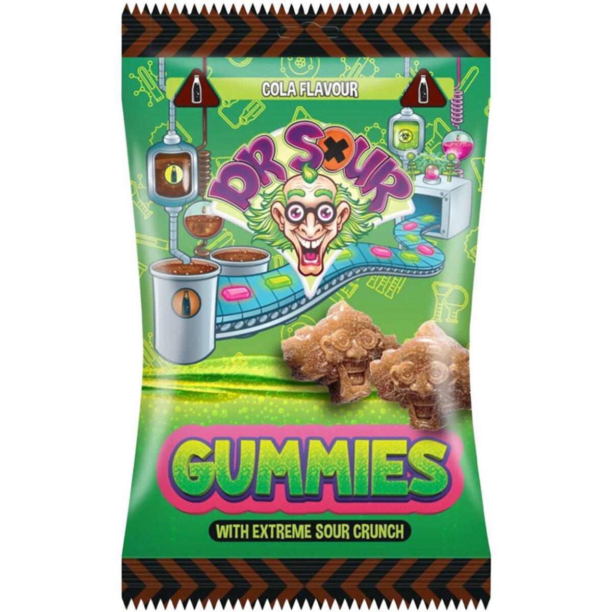 Dr. Sour Gummies With Extreme Sour Crunch Cola Flavour 200g