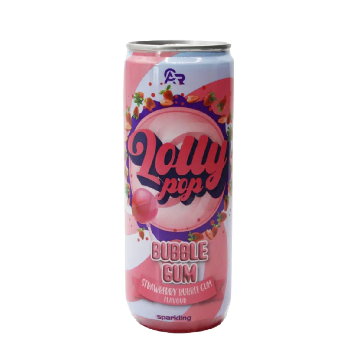 Lolly Pop  Strawberry Bubble Gum 330ml