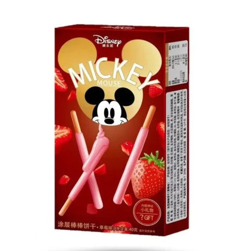Mickey Coated Sticks Strawberry 40g (Asien)