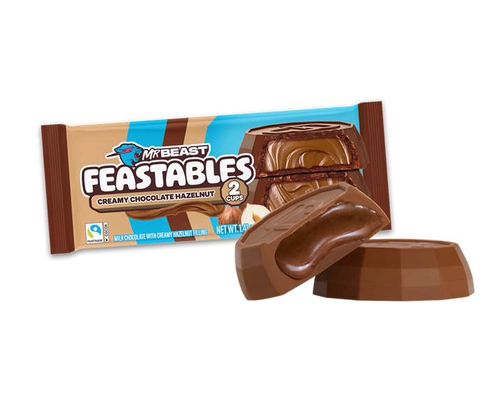 Mr Beast Cremige Schokolade Haselnuss 40g