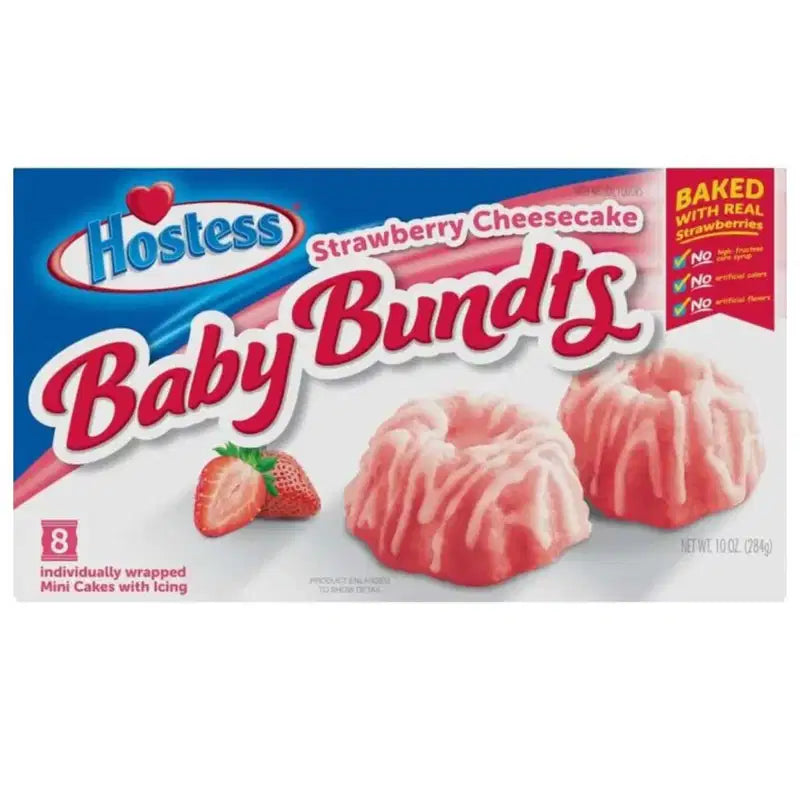 Hostess Baby Bundts Strawberry  284g