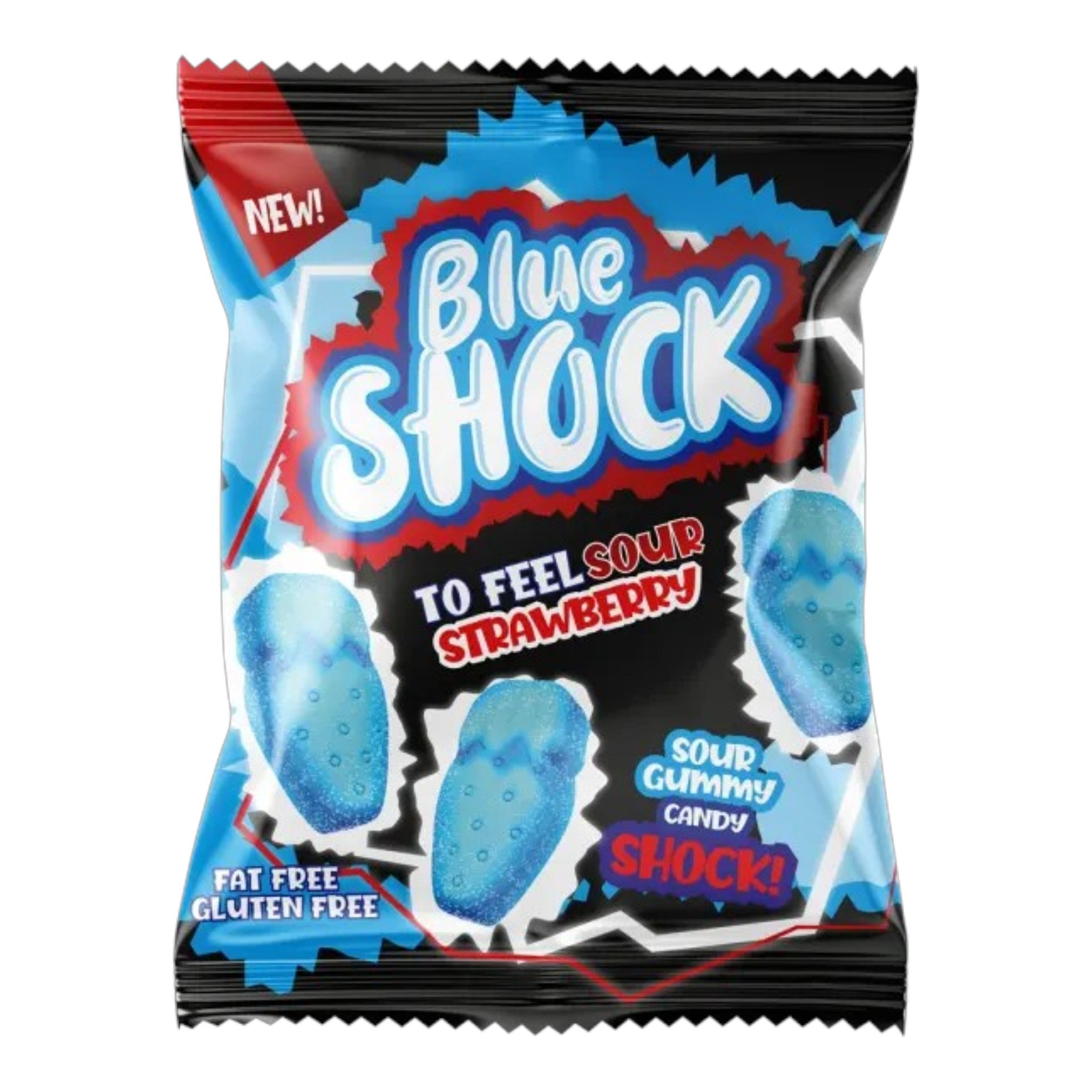 Blue Shock - Sour Strawberry - 80g - HALAL